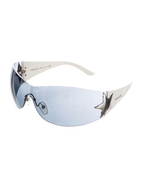 prada shield star sunglasses|prada shield sunglasses women.